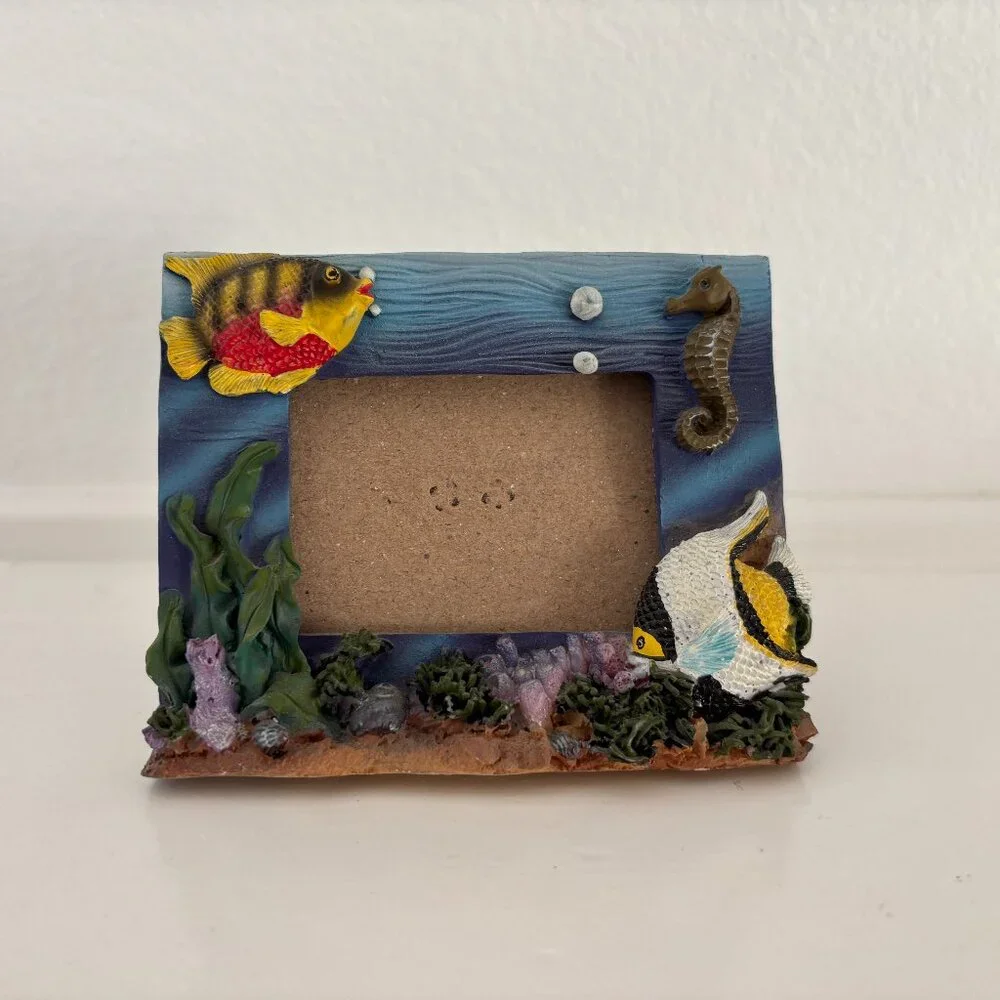 Ocean Picture Frame - Fish - Seahorse - Coral - Underwater Animals